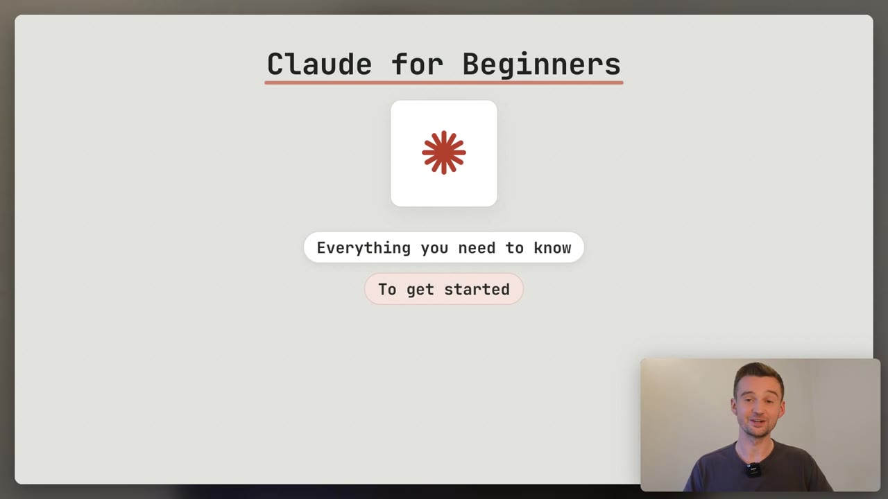 Play the video: Claude Full Course for Beginners, all twelve chapters